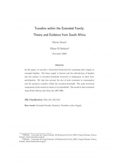 TransferswithintheExtendedFamilyTheoryandEvidencefromSouthAfricaOlivi