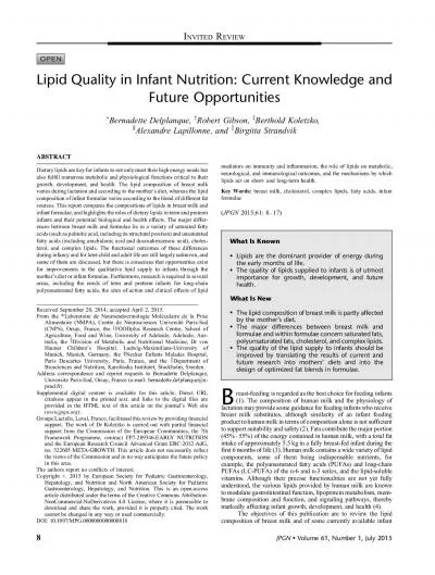 LipidQualityinInfantNutritionCurrentKnowledgeandFutureOpportunitiesBe