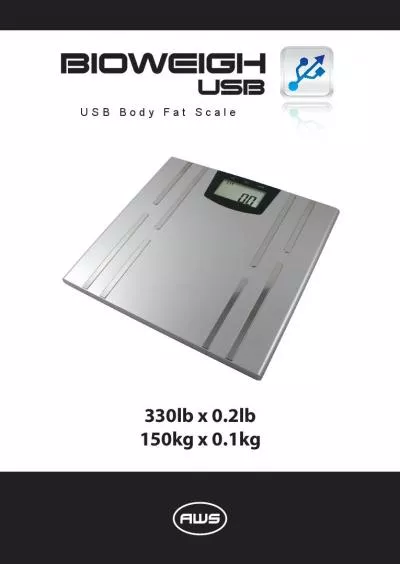 USB Body Fat Scale