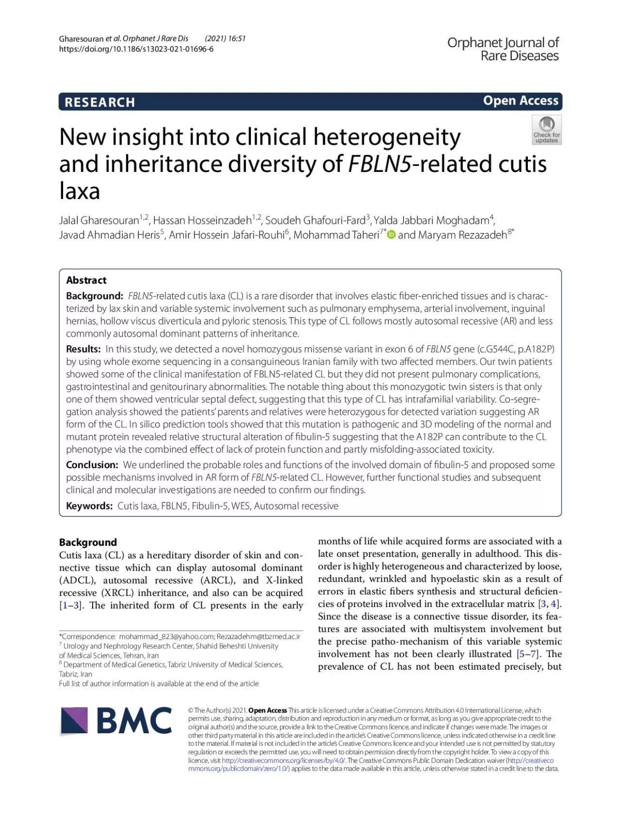 PDF-Page 2 of 13Gharesouranetal Orphanet J Rare Dis 2021 16
