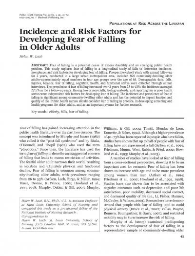 IncidenceandRiskFactorsforDevelopingFearofFalli