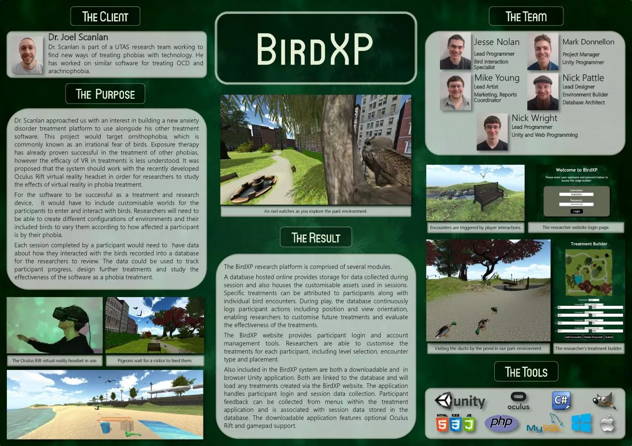 PDF-The BirdXP research platform is comprised of several modules