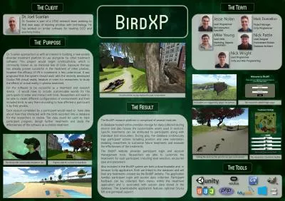 The BirdXP research platform is comprised of several modules