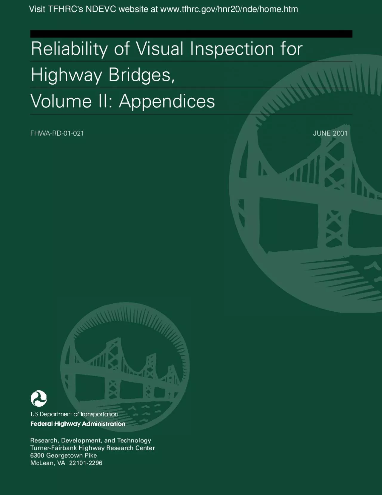 FOREWORD Since the implementation of the National Bridge Inspection Pr