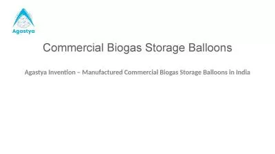commercial biogas balloons