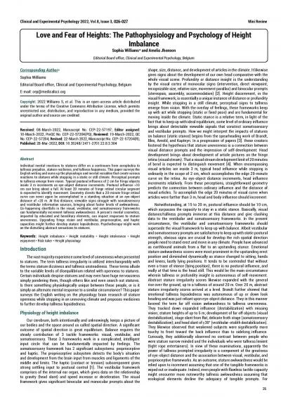 Clinical and Experimental Psychology  2022 Vol8 Issue 3 00100