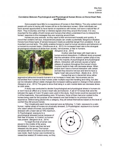 understand how to interpret the horses response to the messages they