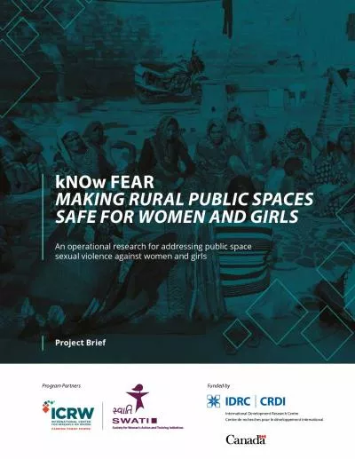 MAKING RURAL PUBLIC SPACES SAFE FOR WOMEN AND GIRLS