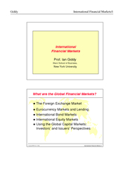 GiddyInternational Financial Markets/1