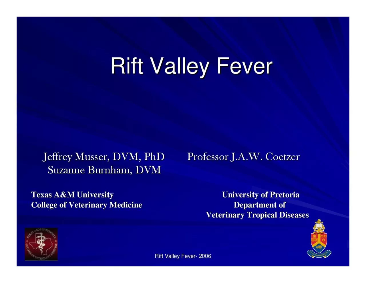 PDF-Rift Valley FeverRift Valley Fever2006