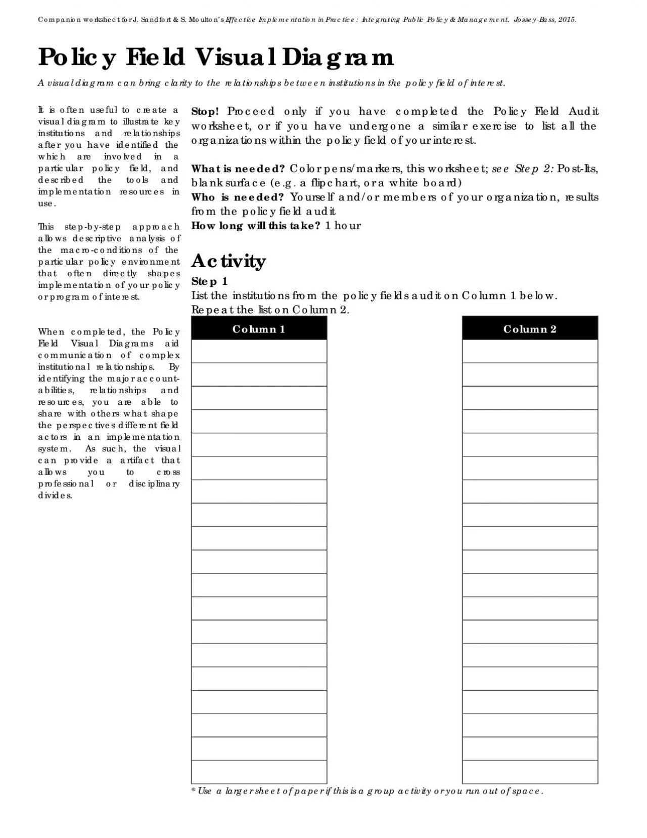 PDF-Companion worksheet for Sandfort S Moulton146s Effective Impleme