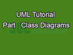 UML Tutorial Part   Class Diagrams