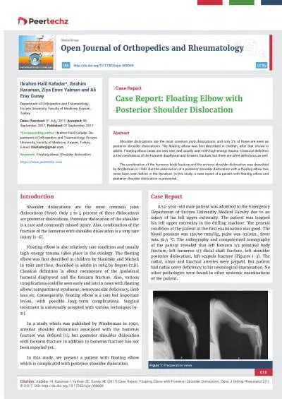 Open Journal of Orthopedics and Rheumatology