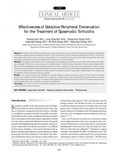 focal dystonia characterized by deviation of the neckdue to involunta