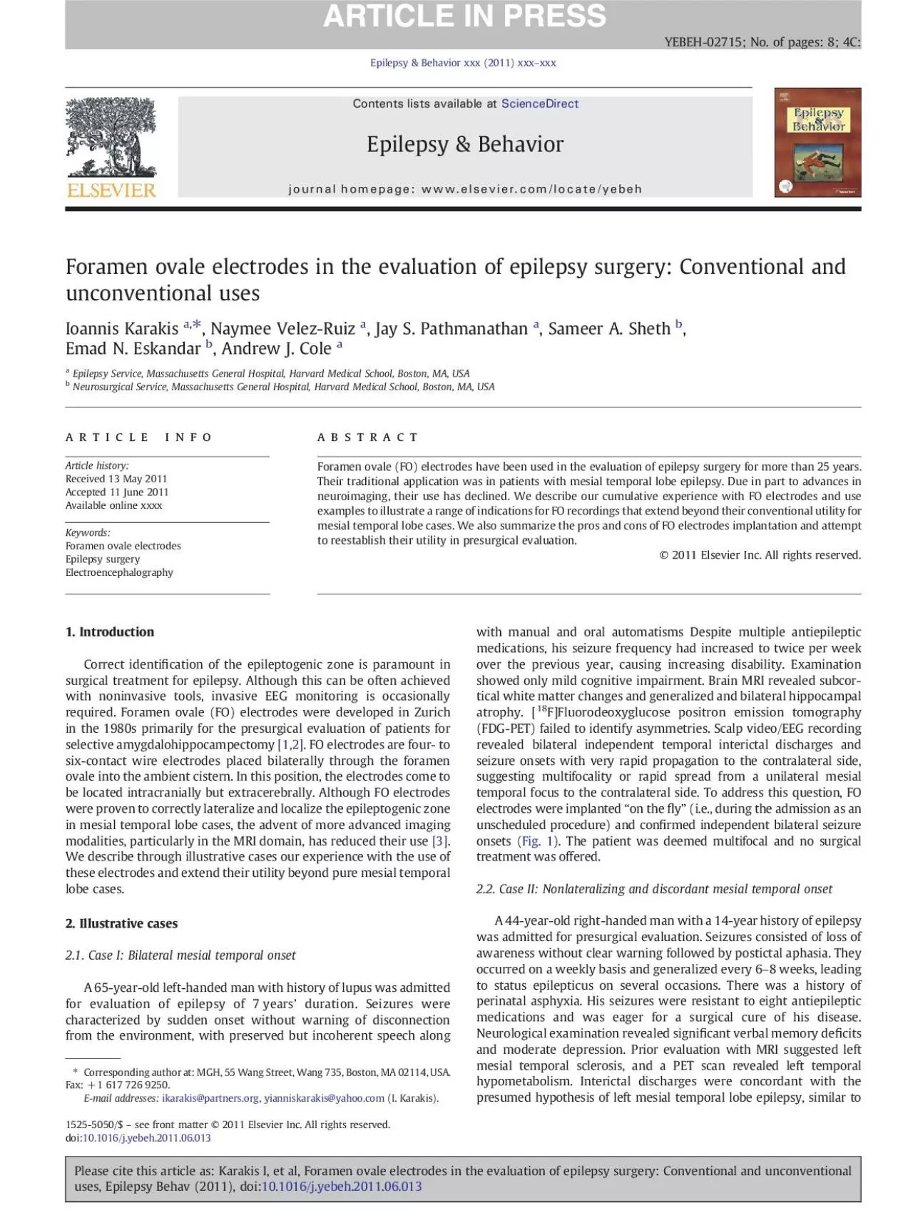 PDF-ForamenovaleelectrodesintheevaluationofepilepsysurgeryConventionaland