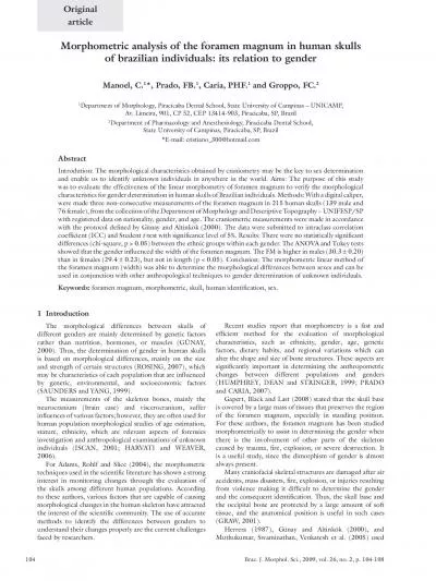 Braz J Morphol Sci 2009 vol 26 no 2 p 104108