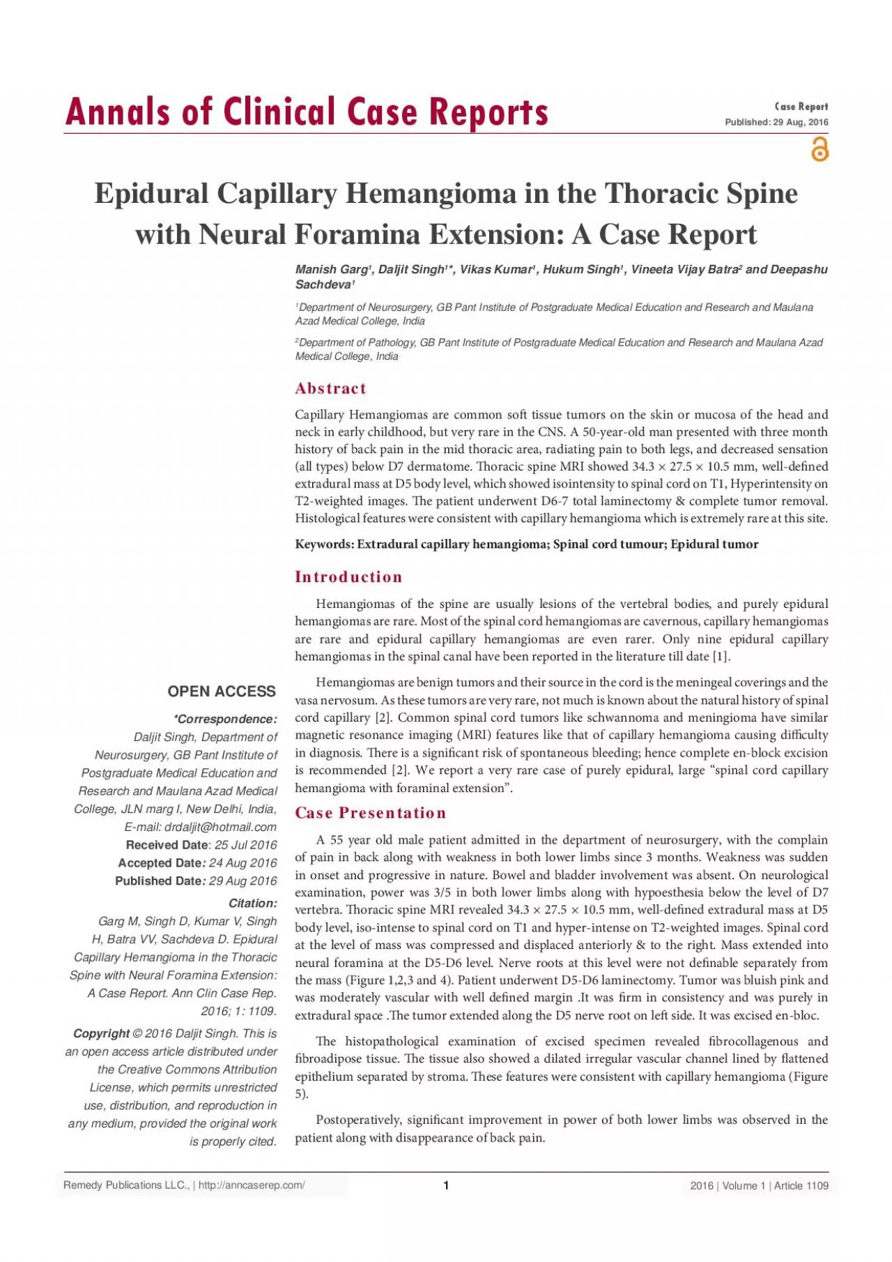 PDF-Hemangiomas of the spine are usually lesions of the vertebral bodies