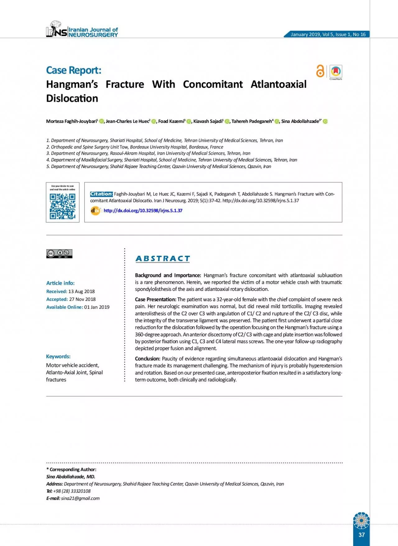 PDF-Case ReportHangman146s Fracture ith Concomitant Atlantoaxial islo