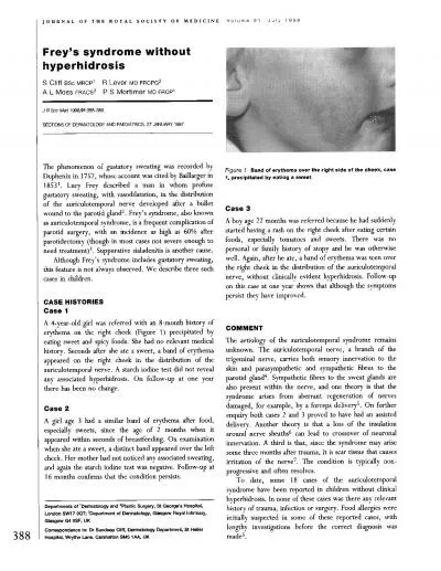 JOURNALOFTHEROYALSOCIETYOFMEDICINEVolume91July1998Freyssyndromewithou