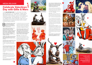 Celebrate Valentines Day with Gillie & Marcut, Sydney artists Gillie a