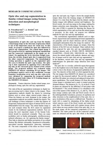 CURRENT SCIENCE VOL 115 NO 4 25 AUGUST 2018