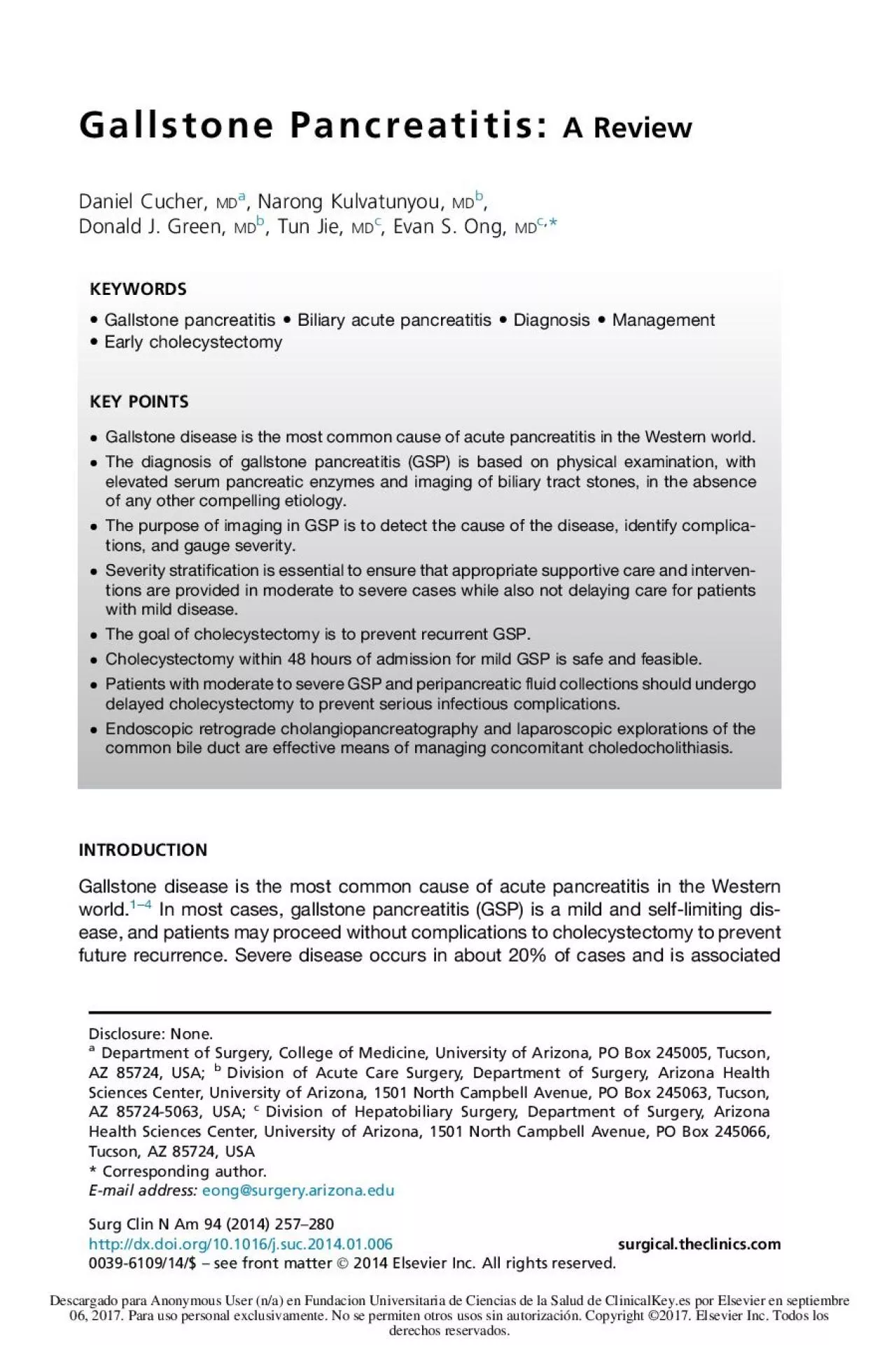 PDF-GallstonePancreatitisAReviewDanielCucherNarongKulvatunyouDonaldJG