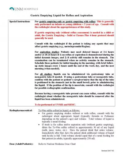 x0000x0000Revised 2017Gastric EmptyingLiquid for efluxand Aspira