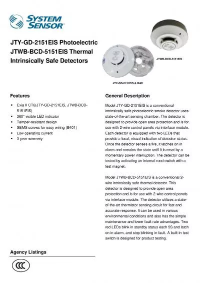 JTYGD2151EIS PhotoelectricJTWBBCD5151EIS Thermal