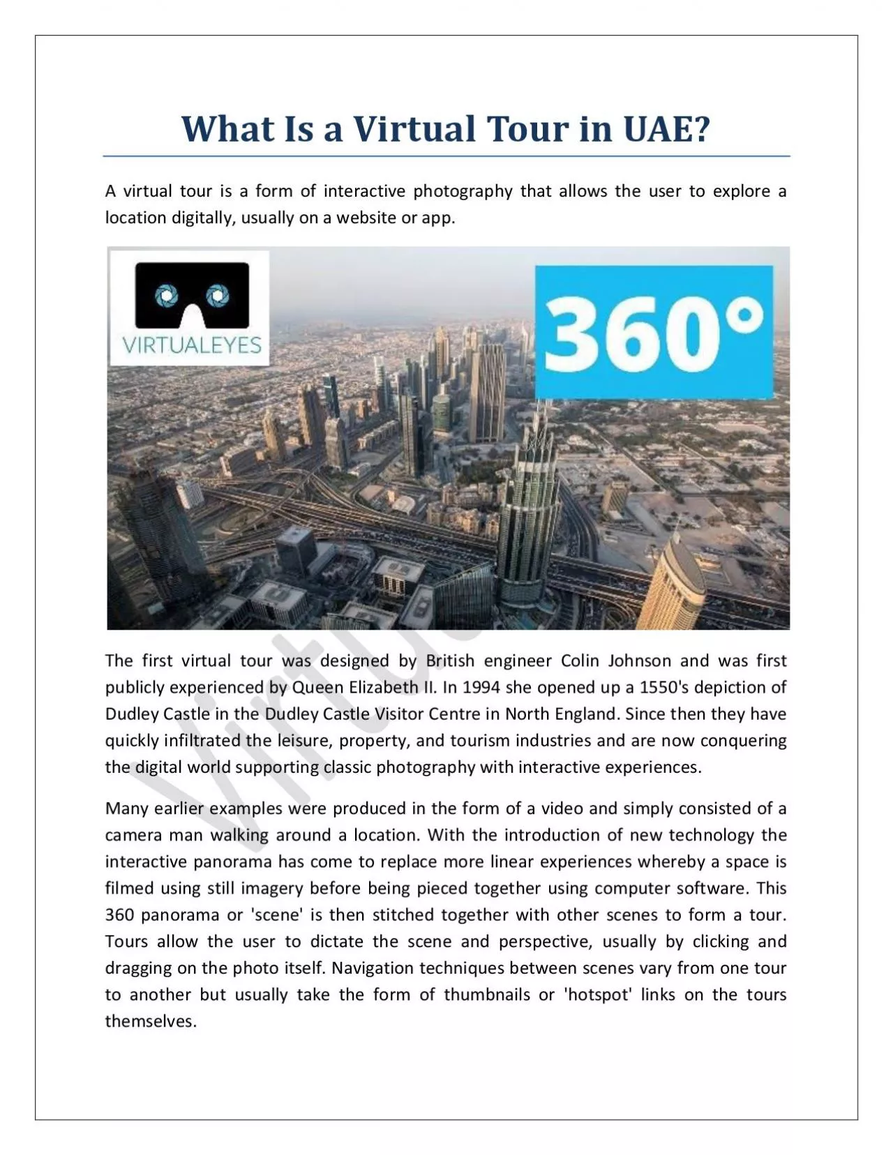 PDF-What Is a Virtual Tour in UAE?