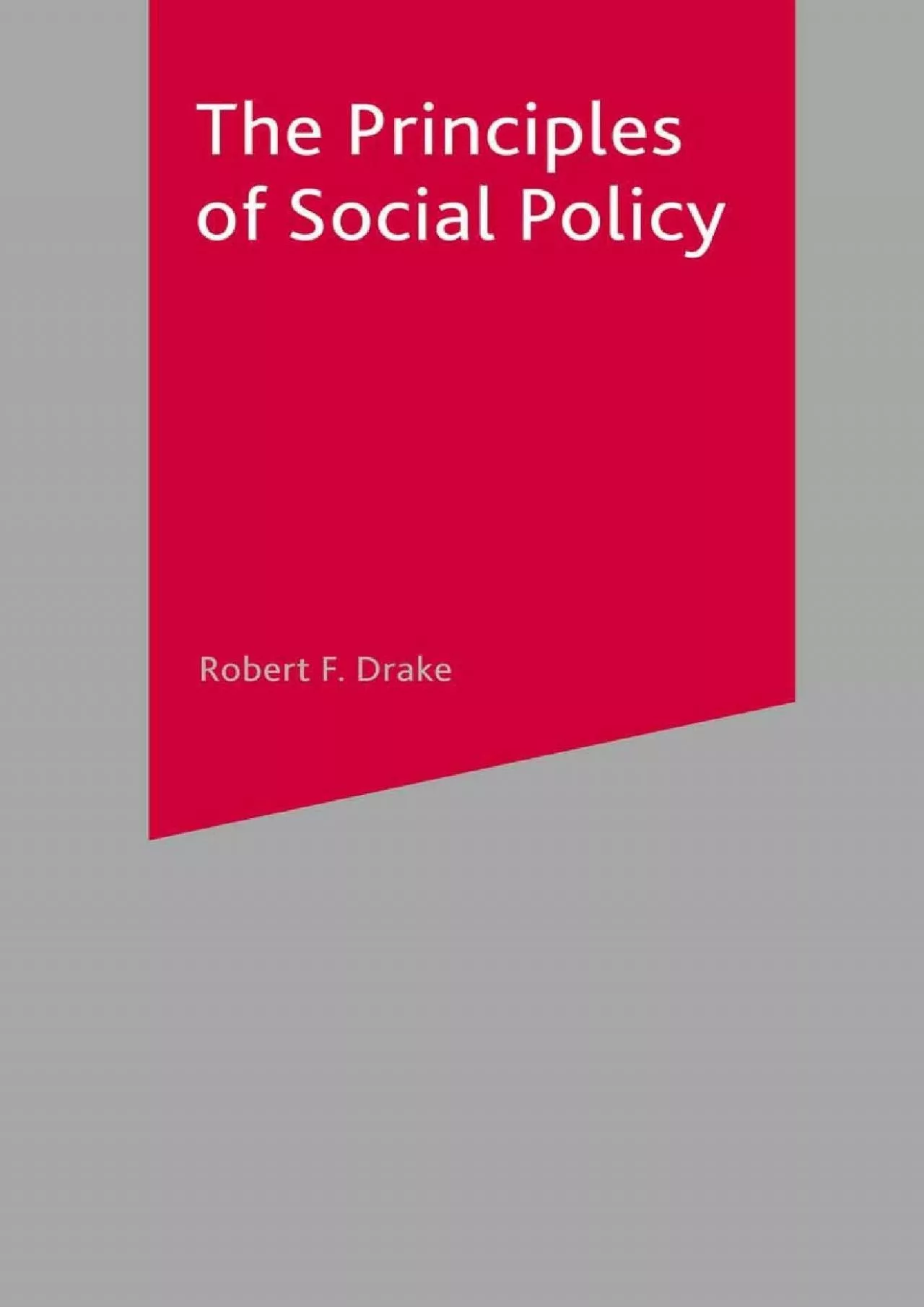 PDF-[BOOK]-The Principles of Social Policy