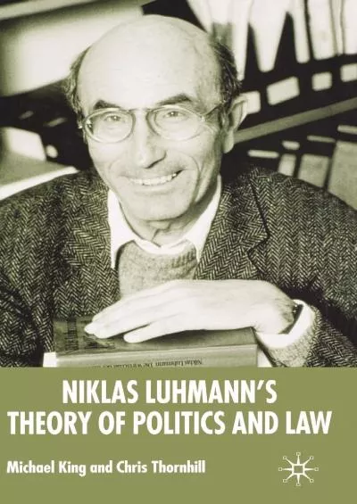 [EBOOK]-Niklas Luhmann\'s Theory of Politics and Law