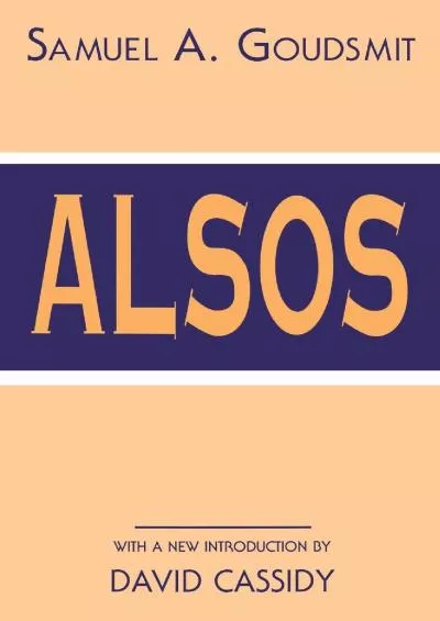 [EBOOK]-Alsos (History of Modern Physics and Astronomy, 1)