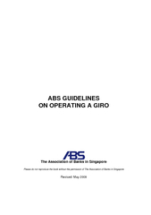 ABS GUIDELINES  ON OPERATING A GIRO