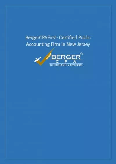 BergerCPAFirst - Certified Public Accounting firm in New Jersey