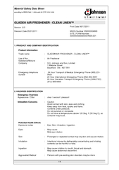 Material Safety Data Sheet according to ANSI Z400.1- 2004 and 29 CFR 1
