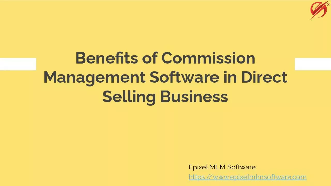 PDF-Direct Selling Commission Management Software Improves the Performance