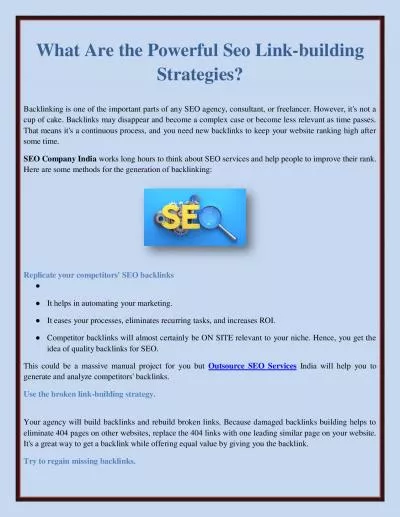 What Are the Powerful Seo Link-building Strategies?