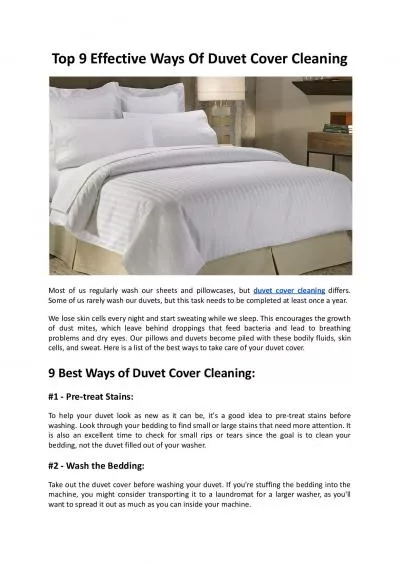 Top 9 Ways Of Duvet Cover Cleaning - Hello Laundry