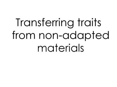 Transferring traits
