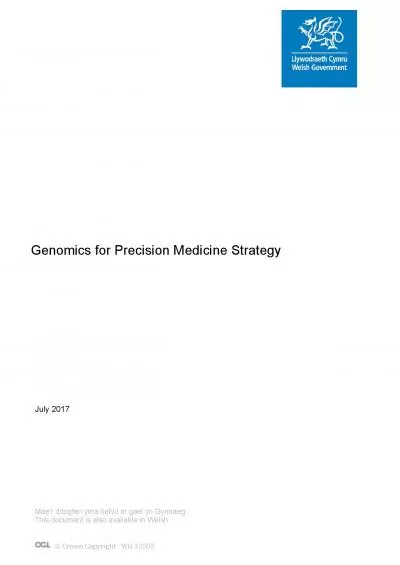 Genomics for Precision Medicine Strategy