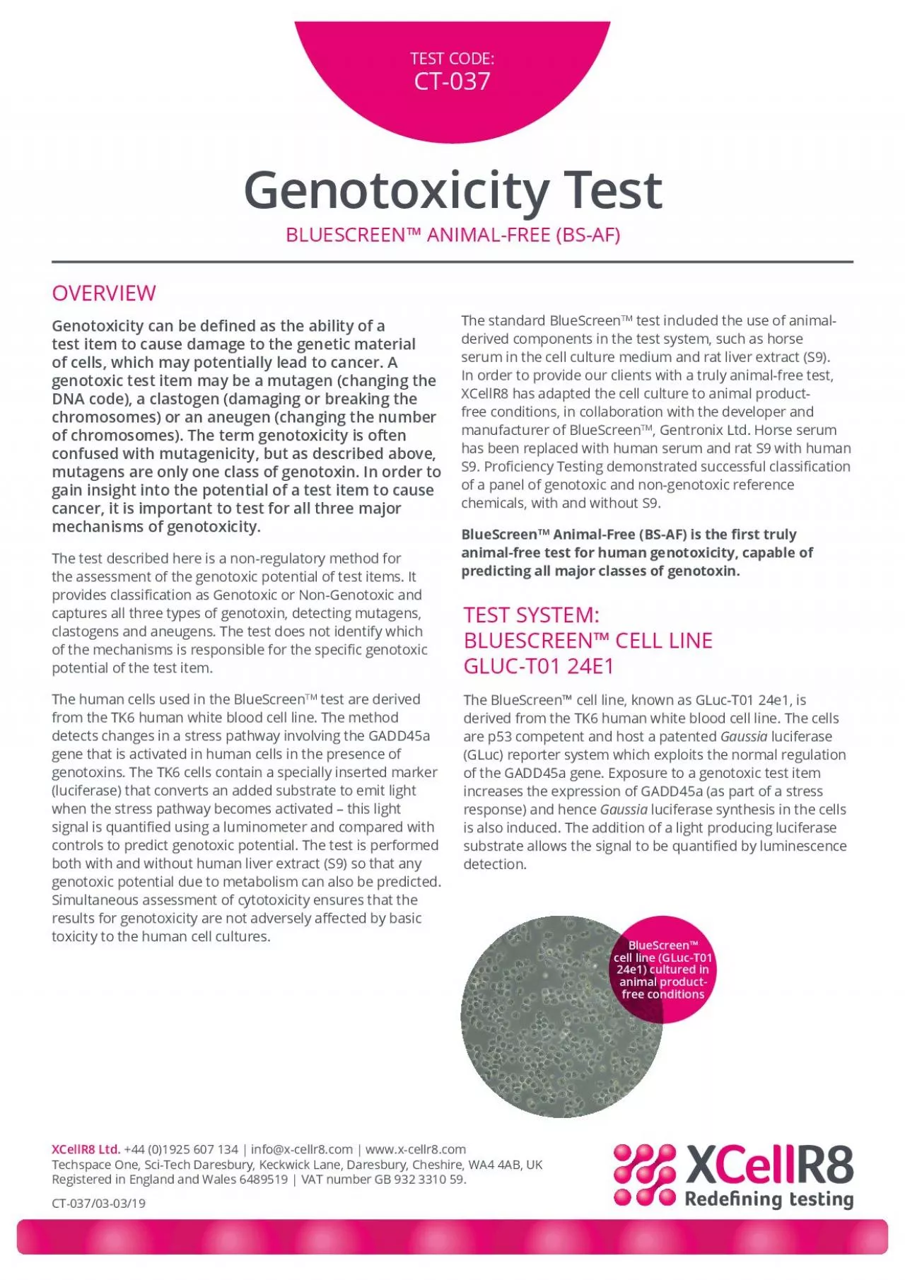 PDF-mutagens are only one class of genotoxin In order to