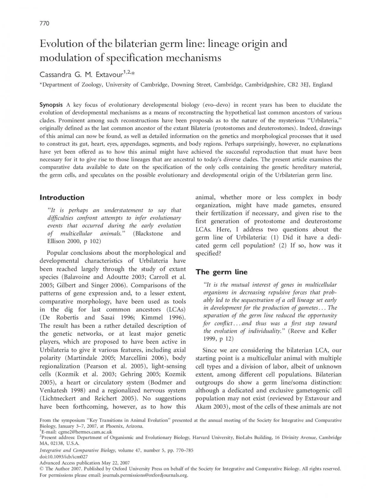 PDF-Evolutionofthebilateriangermlinelineageoriginandmodulationofspecifica