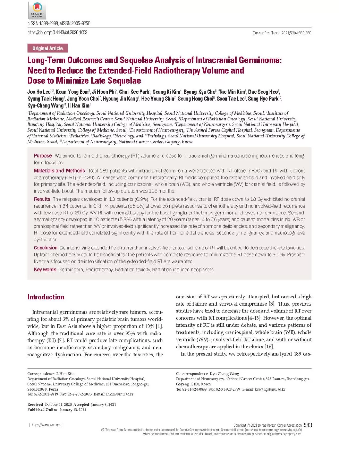 PDF-es of intracranial germinomas that had been pathologically