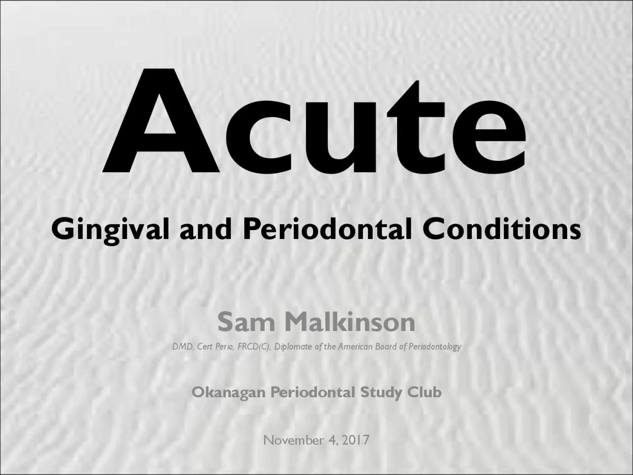 PDF-Gingival and Periodontal Conditions