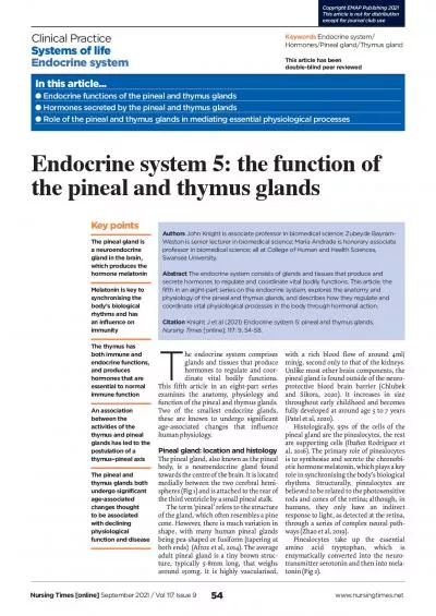 he endocrine system comprises glands and tissues that produce hormones