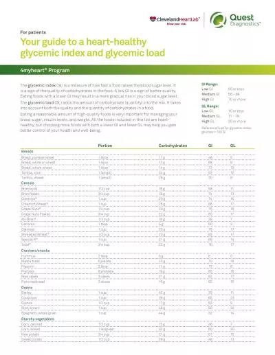 The glycemic index GI is a measure of how fast a food raises the blo