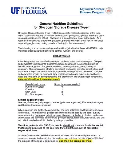 General Nutrition Guidelines