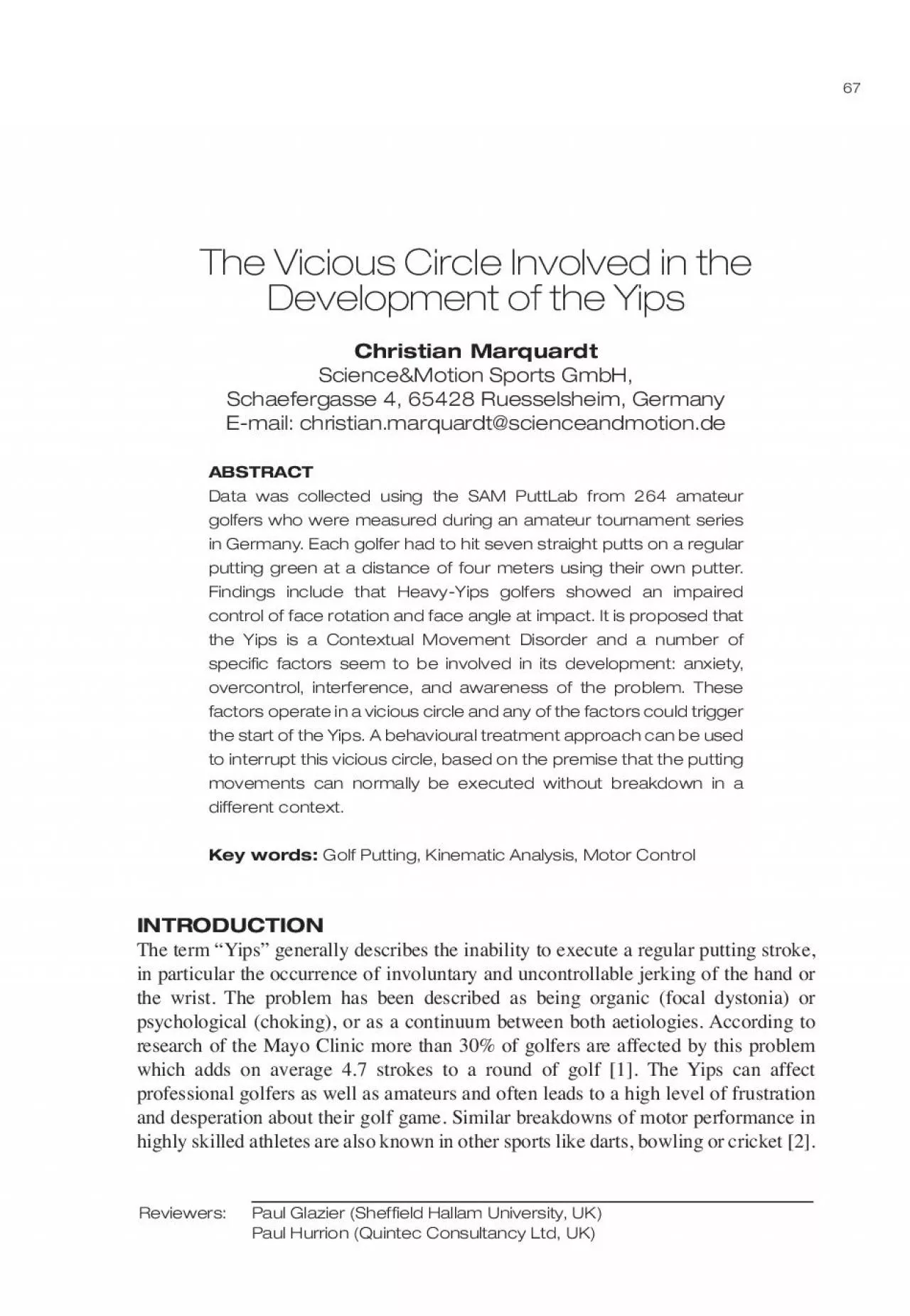 PDF-The Vicious Circle Involved in theDevelopment of the Yipsin Germany E