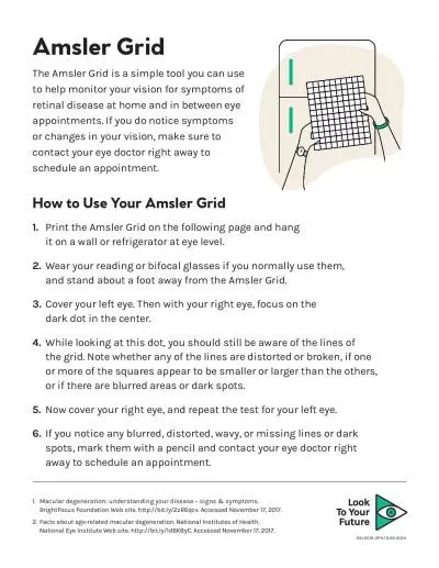 The Amsler Grid is a simple tool you can use