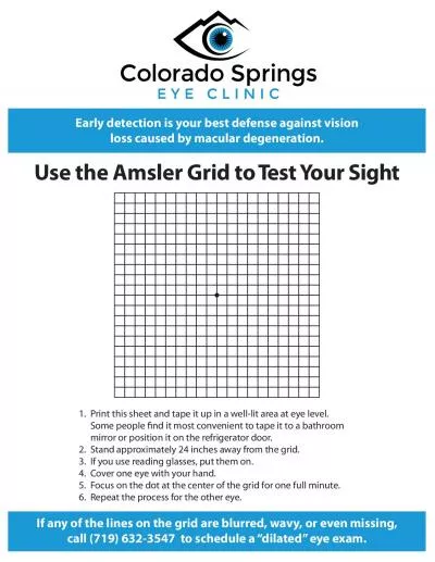 Use the Amsler Grid toTest Your Sight